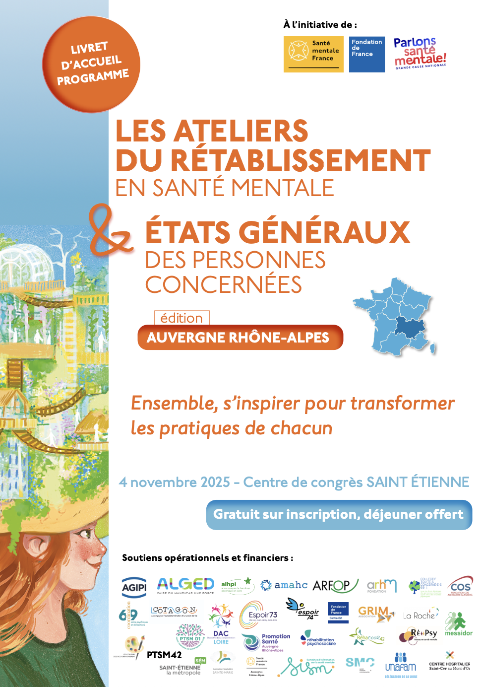 Inscrivez-vous gratuitement aux Ateliers du Rétablissement en santé mentale et États Généraux des personnes concernées par des troubles psychiques !
